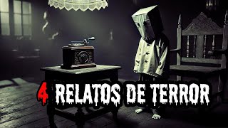 4 Relatos de Terror que Te Atraparán [upl. by Jerrilyn]