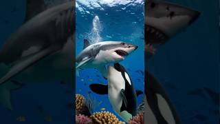 megalodon vs Animals vs Dinosaurs Giant Mosasaurus Orca megalodonnnanimals giant viral usa ai [upl. by Geddes]