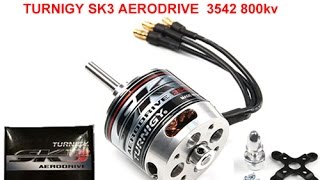 Turnigy Aerodrive SK3 3542 800kv Thrust test prueba de empuje [upl. by Seda]