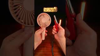 Handheld Fan VS Gun lighter [upl. by Htebaras]