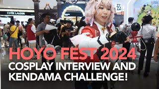 HoYo FEST 2024 Philippines Cosplayer Interview and Kendama Challenge [upl. by Soisinoid]