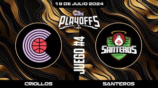 Criollos de Caguas vs Santeros de Aguada  Juego 4  BSN2024 [upl. by Bradney]