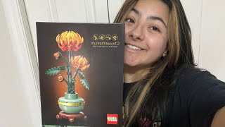 New Lego Botanical Collection Set the Chrysanthemum Review amp Build Set10368 [upl. by Venable748]