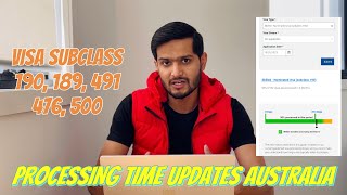 VISA PROCESSING TIME UPDATES NOVEMBER 2023 AUSTRALIA [upl. by Pearline]