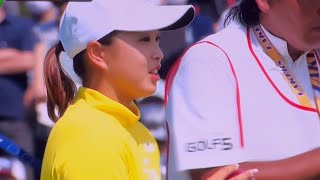 ブリヂストンレディスオープン JLPGAツアー2022シーズン第12戦 最終日 522 優勝を決定づけるスーパーショット 西郷 真央 稲見 萌寧 山下 美夢有 [upl. by Eellek]