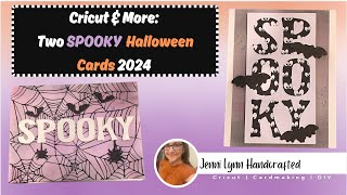 Cricut Made Create Two Spooky Cards Using Your Cricut Ink Blending and Stamping [upl. by Nasar]