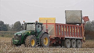 John Deere 8335R amp Ravizza Triton  Gorini amp Cavalli SNC  Manure spreading 2017 [upl. by Ditter]