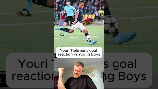 Youri Tielemans goal reaction vs Young Boys avfc championsleague youngboys tielemans reaction [upl. by Levram]