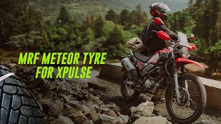 New Tyre For Hero Xpulse 200  MRF Meteor  onelifeprakash onelife [upl. by Procto497]