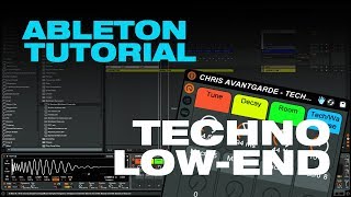 HOW TO MAKE TECHNO  LOW END  ABLETON TUTORIAL [upl. by Hollington150]