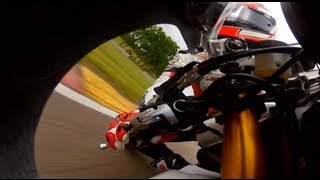 GoPro HD Dustin Dominguez Crashes at Road America  AMA Pro Road Racing 2012 [upl. by Stockwell628]