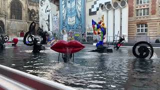 Stravinsky Square fountain in Paris [upl. by Yreved]