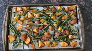 Roasted Potatoes And Green Beans [upl. by Emersen]