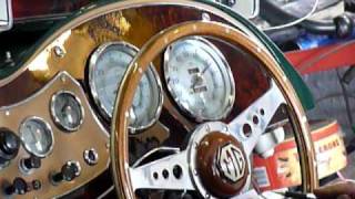 Steve Baker MG TD Supercharger Peter Burgess Rolling Road  Part 1 [upl. by Artep909]