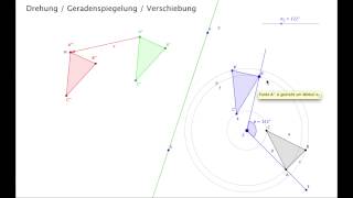 Drehung Geradenspiegelung Verschiebung [upl. by Raddi]