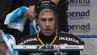 Highlights HockeyAllsvenska finalen 1 AIK  Oskarshamn  Hovet [upl. by Solracnauj]