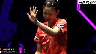 Chen Xingtong vs MiWa Harimoto  Quarterfinal  WTT Champions Macao 2024 [upl. by Aiet101]