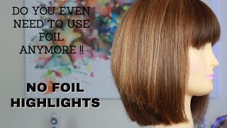 NO FOIL HIGHLIGHTS QUICK HIGHLIGHT TECHNIQUE [upl. by Gothart484]