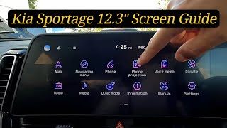 How to Kia  Detailed Guide for 2023 Kia Sportage 123quot Infotainment Screen [upl. by Bently121]