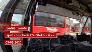 Syntus Twente  Lijn 6 Enschede CS  Stokhorst  Dutch Bus driver POV [upl. by Yelyk]