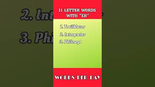 Common 10 letter words ending with quotERquot englishlearning englishlearners youtubeshorts [upl. by Kalin]