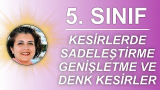 5 Sınıf Kesirlerde Sadeleştirme Genişletme ve Denk Kesirler [upl. by Godber855]