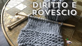 DIRITTO e ROVESCIO tecnica Continentale🧶🥢 MAGLIA PER TUTTI ✨ Spiegazione semplice di Sofia Vettori [upl. by Yolane]