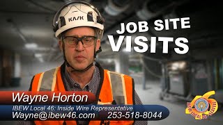 IBEW Local 46 Job site visits from March 2024 [upl. by Barbe]