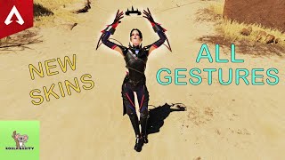 New Legendary Skin for Catalyst Abyssal Witch All Gestures Apex Legends  VOD  Nov24 [upl. by Robinia]