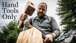 Making a Joiners Mallet Using Only Hand Tools [upl. by Wernick]