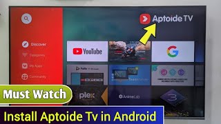 How to Install Aptoide Tv in Android Tv  smart tv me aptoide tv kaise download kare [upl. by Pazit]