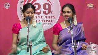 Anahita and Apoorva Vocal Duet Concert  Mudhra’s 29th Fine Arts Festival [upl. by Ahsiam]