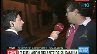 C5N  POLICIALES SE RESISTIO A UN ROBO Y LO MATARON PARTE 2 [upl. by Kho595]