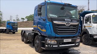 Tata Prima 5530S LX Tractor Trailer 2023 ₹46 lakh  Reallife review [upl. by Janine]