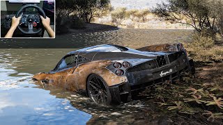 Rebuilding Pagani Huayra BC Forza Horizon 5 Logitech G29 Stering Wheel Gameplay [upl. by Sissy]