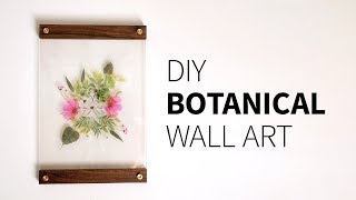 DIY Botanical Wall Art  How to [upl. by Nahk355]