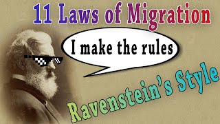 Ravensteins 11 Laws on Migration AP Human Geography [upl. by Idnerb]