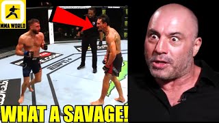 MMA Community reacts to the ONESIDED BEATDOWN in Max Holloway vs Calvin KattarJoe RoganUFC [upl. by Nadia305]