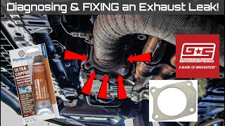 DIAGNOSING amp FIXING an Exhaust Leak  Subaru WRX 15 [upl. by Nwahsem]