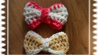 Kokardka na szydełku crochet bow [upl. by Dickman]