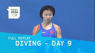 Diving  Day 9 Womens 3m springboard Final  Full Replay  Nanjing 2014 Youth Olympic Games [upl. by Punke246]