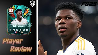 FC25 MIDFIELD MONSTER  88 TOTAL RUSH TCHOUAMENI PLAYER REVIEW  FC 25 TCHOUAMENI REVIEW [upl. by Aikam]