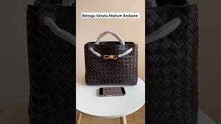 Bottega Veneta Medium Andiamo Top Handle Bag in Supple Intrecciato Leather with Signature Knot bag [upl. by Aicad]