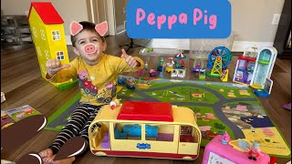 PEPPA PIG TOYS PRETEND PLAY [upl. by Airtap511]