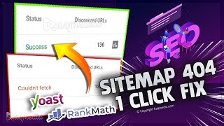 How to Fix WordPress Sitemap 404 Error Fix Yoast amp Rank Math In 1 Click [upl. by Refotsirhc]