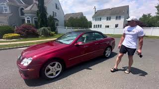 2004 Merce4desBenz CLK500 AMG Sport Package Firemist Red 2 owner all original paint 52624 [upl. by Leary409]