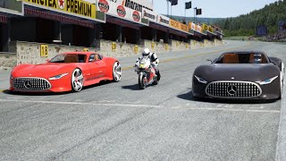 MotoGP 20 Honda RC213V vs MercedesAMG Vision GT at Old Spa [upl. by Hedy765]