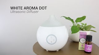 White Aroma Dot Ultrasonic Diffuser [upl. by Halle]