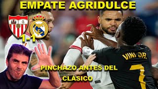 REACCIÓN al SEVILLA 1 REAL MADRID 1  LALIGA [upl. by Angelika427]