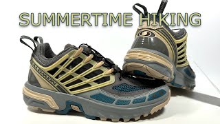 2023 Salomon ACS Pro Pewter Aegean Blue Review  Summertime Hiking [upl. by Dat]